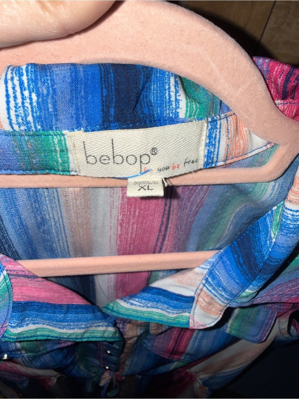 BeBop Multicolor Striped Sleeveless Shirt Dress - Picture 2 of 10